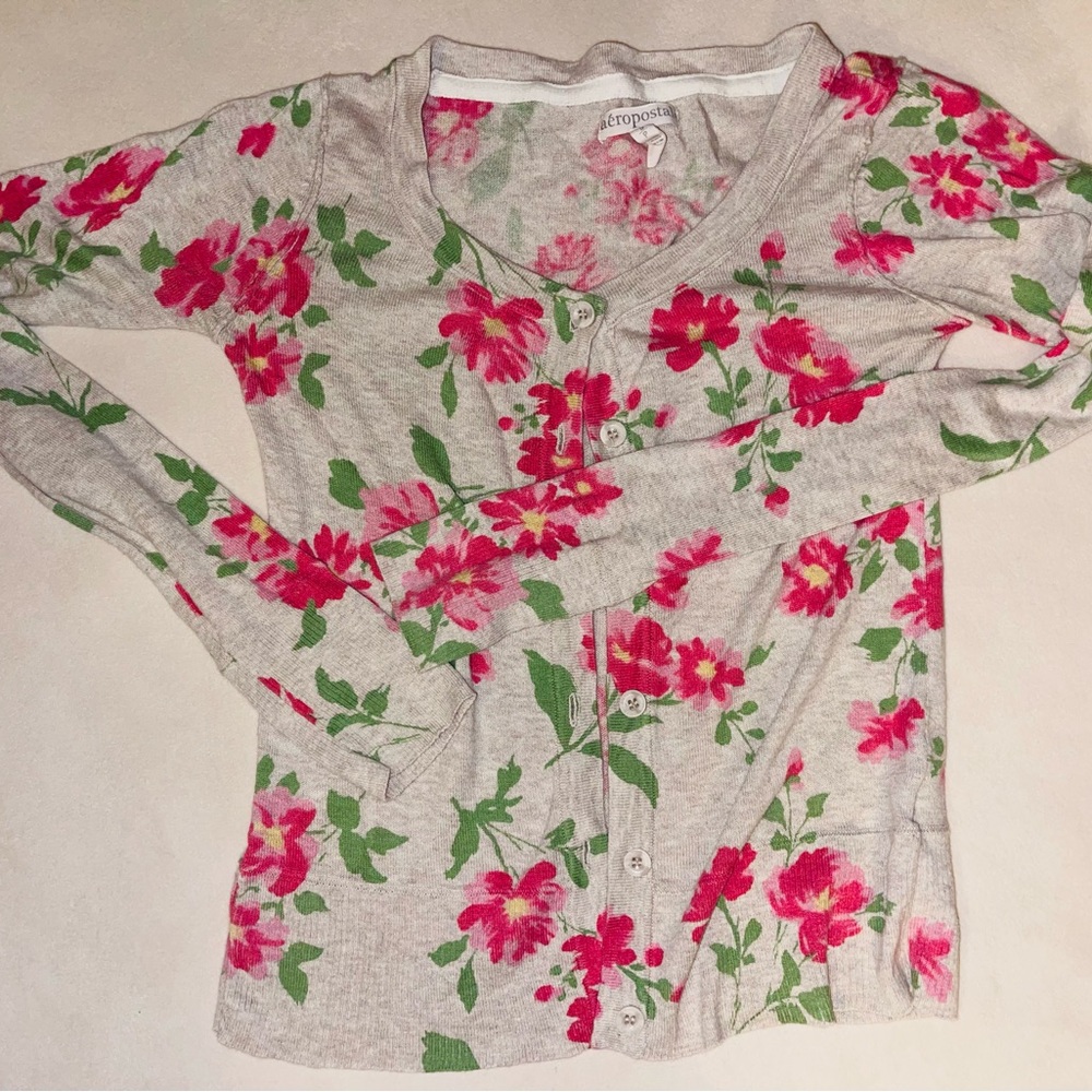 Aeropostale‎ Women's Floral Cardigan